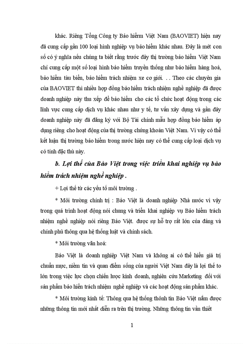 image for page Nhu cầu của thị trường đối với sản phẩm bảo hiểm trách nhiệm nghề nghiệp