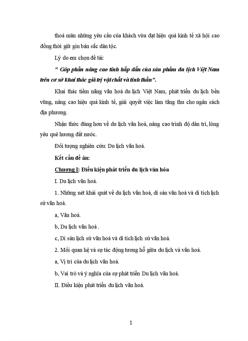image for page Góp phần nâng cao tính hấp dẫn của sản phẩm du lịch Việt Nam trên cơ sở khai thác giá trị vật chất và tinh thần