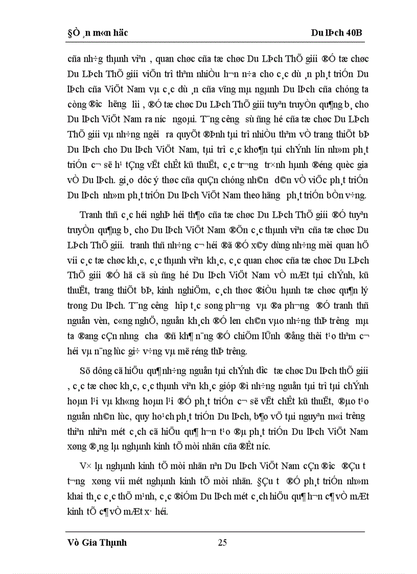 image for page Vai trò của WTO đối với Du lịch Việt Nam