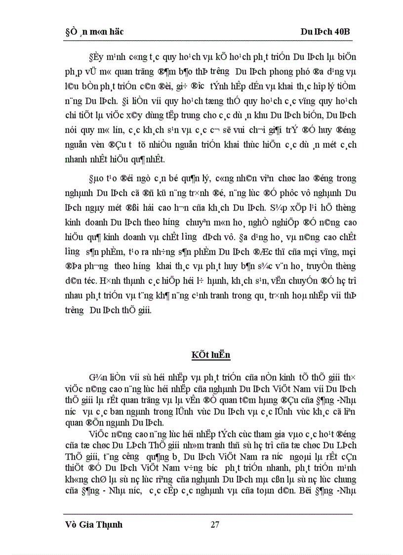 image for page Vai trò của WTO đối với Du lịch Việt Nam