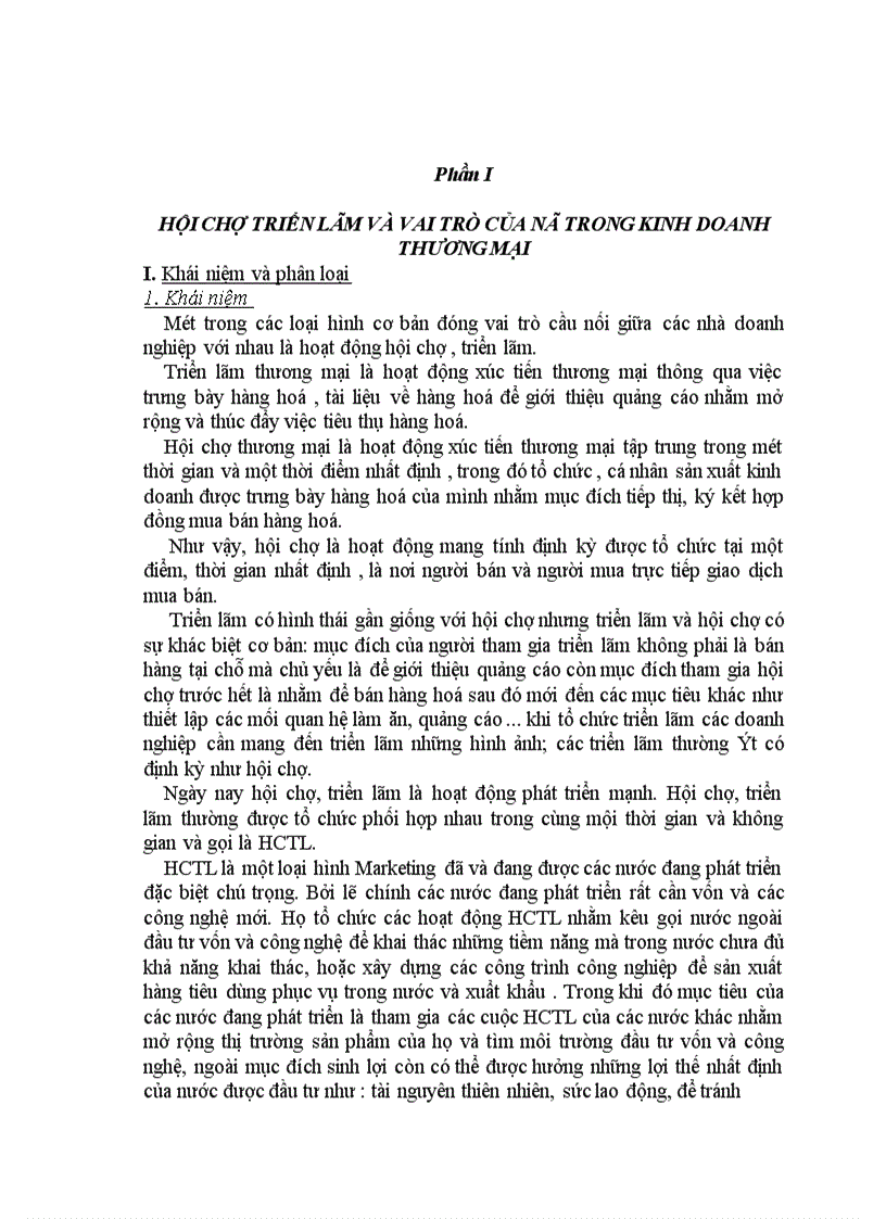 image for page Thực trạng tổ chức hội chợ triển lãm ở VN thời gian qua