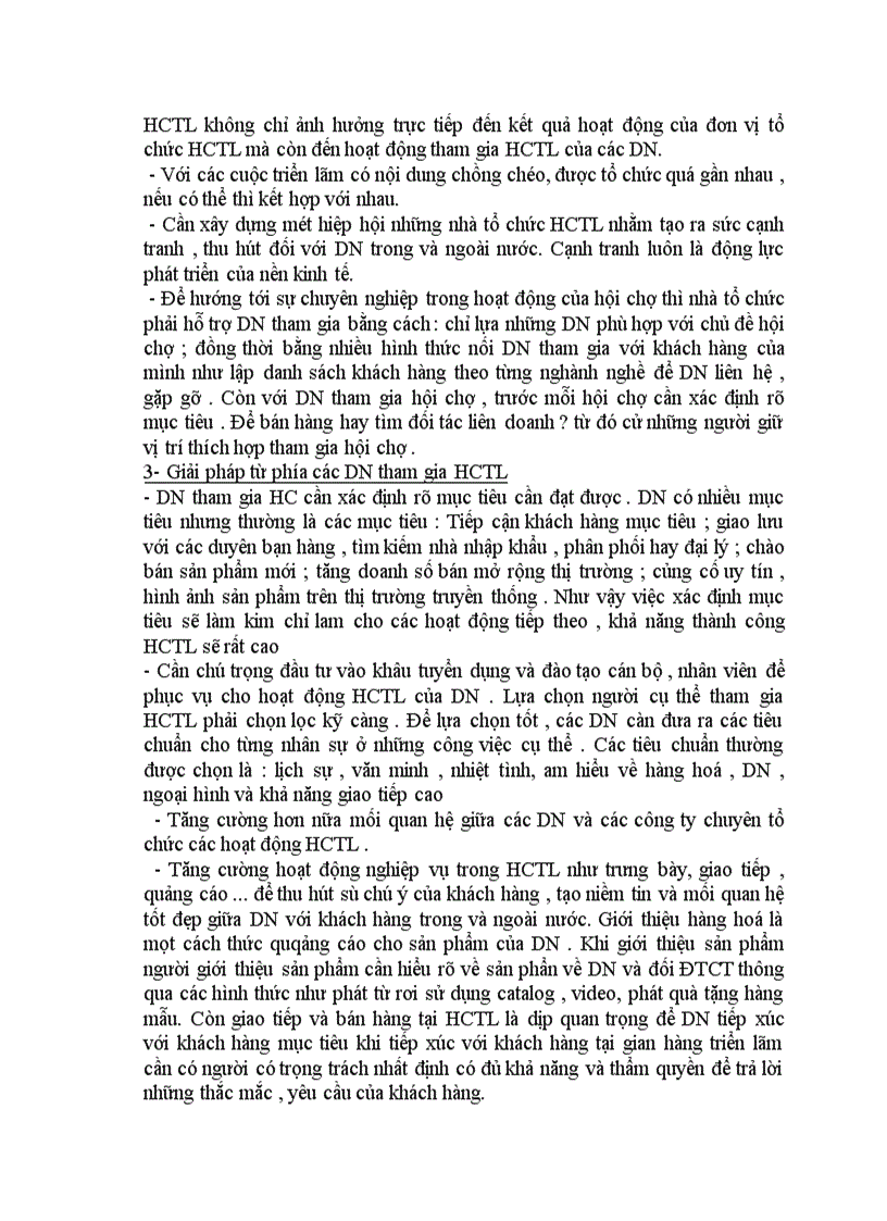 image for page Thực trạng tổ chức hội chợ triển lãm ở VN thời gian qua