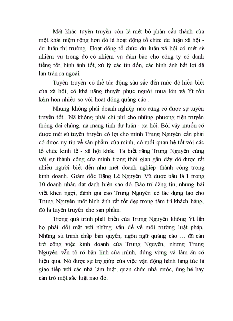 image for page Nghiên cứu chiến lược định vị cho sản phẩm cà phê Trung Nguyên trên thị trường Hà Nội.