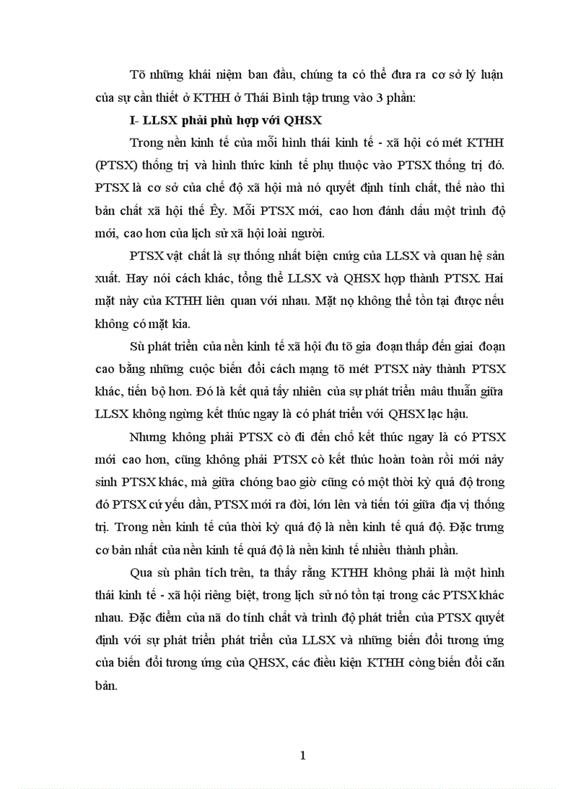 image for page Sự cần thiết và các giải pháp phát triển KTHH ở Thái Bình