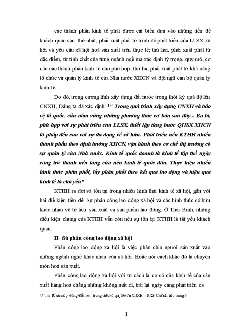 image for page Sự cần thiết và các giải pháp phát triển KTHH ở Thái Bình