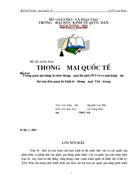 Đề án Thương mại quốc tế