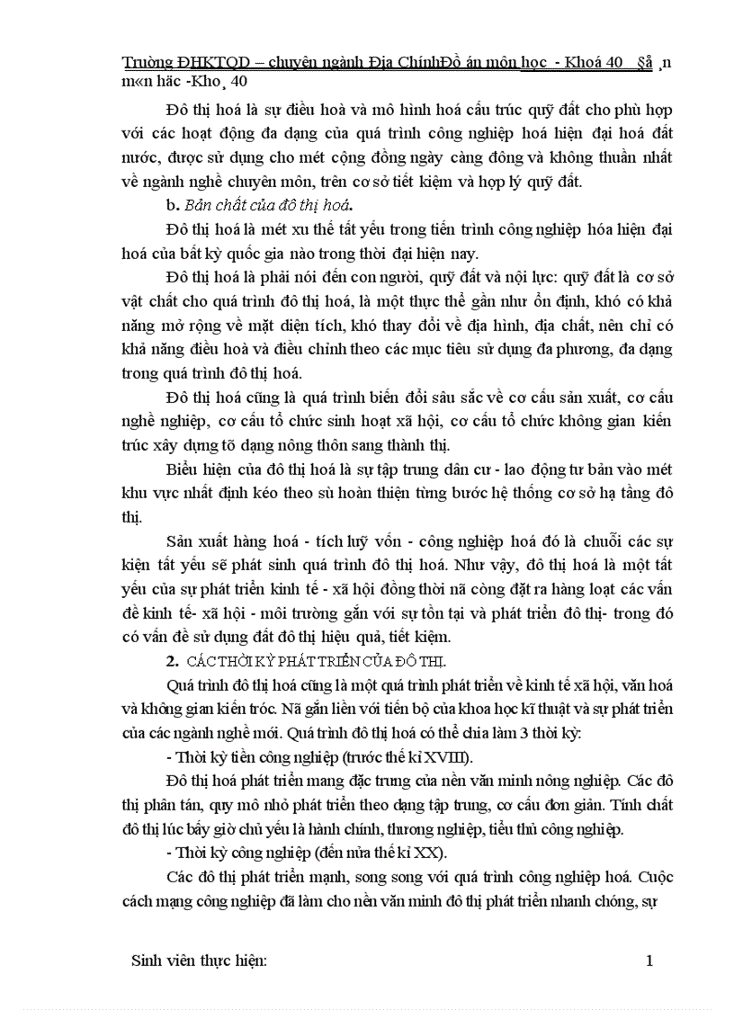 image for page Thực trạng và một số biện pháp của công tác quy hoạch sử dụng đất đô thị