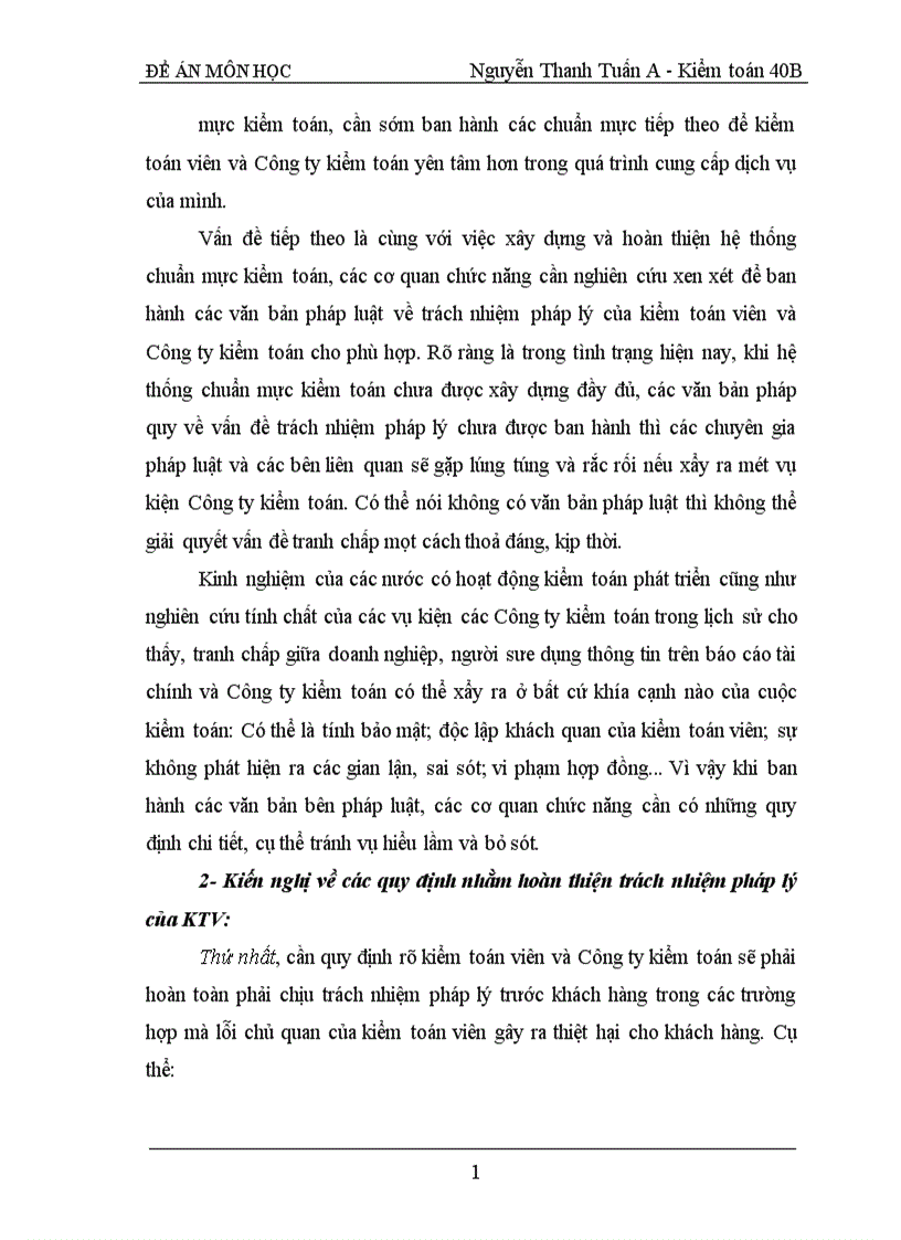 image for page Trách nhiệm pháp lý của kiểm toán viên và Công ty kiểm toán đối với báo cáo kiểm toán