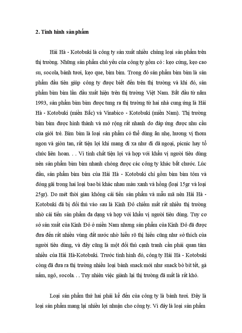 image for page Xây dựng bản kế hoạch Marketing nhằm nâng cao khả năng cạnh tranh của Công ty bánh kẹo Hải Hà-Kotobuki trên thị trường