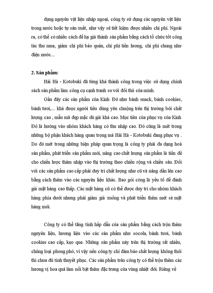 image for page Xây dựng bản kế hoạch Marketing nhằm nâng cao khả năng cạnh tranh của Công ty bánh kẹo Hải Hà-Kotobuki trên thị trường