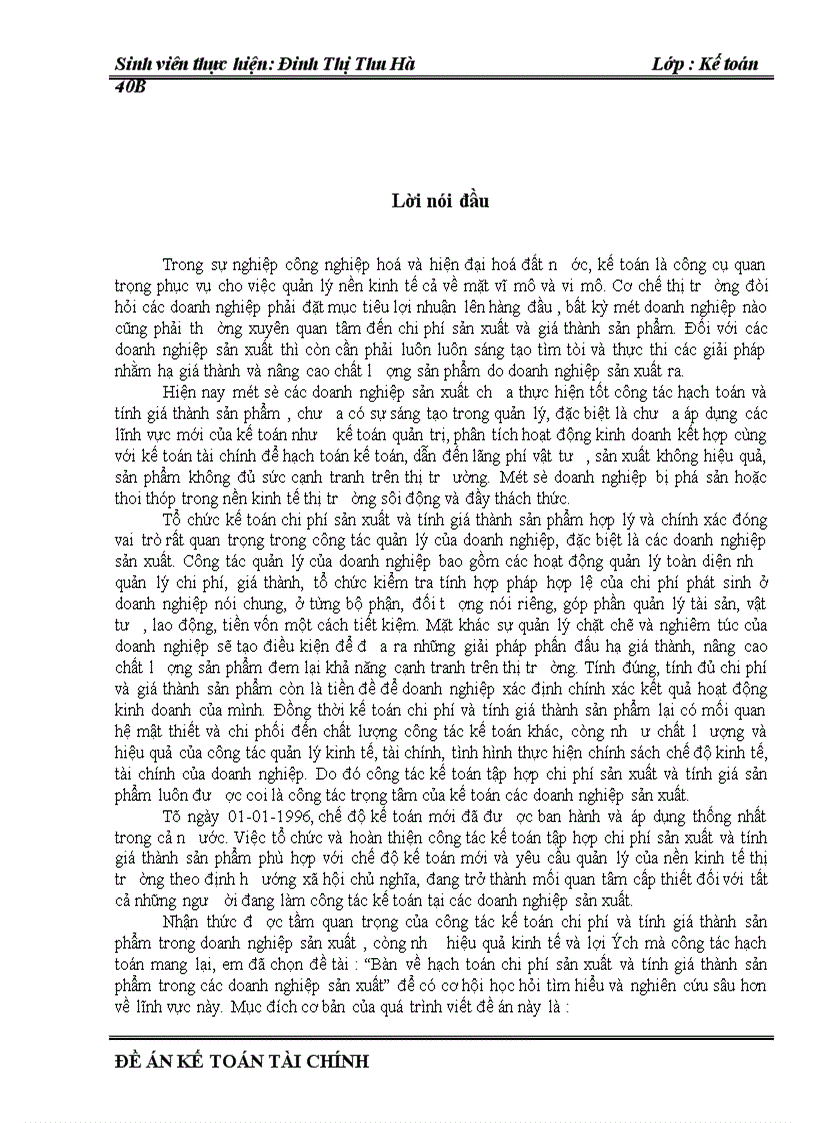 image for page Bàn về hạch toán chi phí sản xuất và tính giá thành sản phẩm trong các doanh nghiệp sản xuất