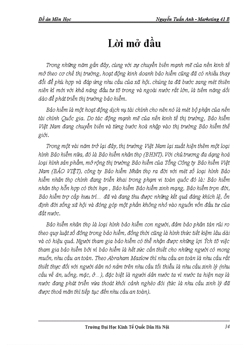 image for page Thực trạng và những giải pháp hoàn thiện chiến lược sản phẩm trong kinh doanh bảo hiểm tại công ty Bảo Việt