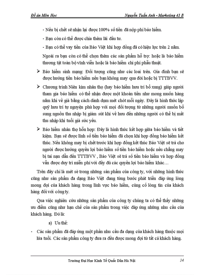image for page Thực trạng và những giải pháp hoàn thiện chiến lược sản phẩm trong kinh doanh bảo hiểm tại công ty Bảo Việt