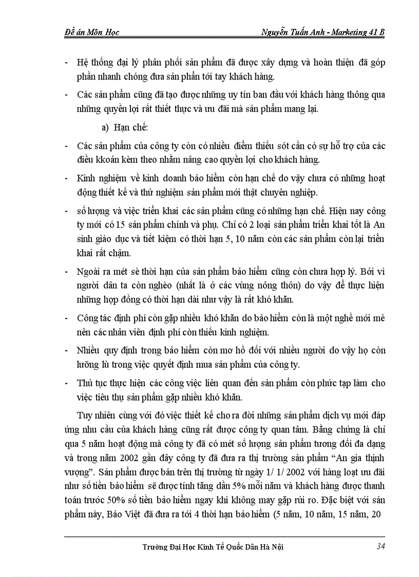 image for page Thực trạng và những giải pháp hoàn thiện chiến lược sản phẩm trong kinh doanh bảo hiểm tại công ty Bảo Việt