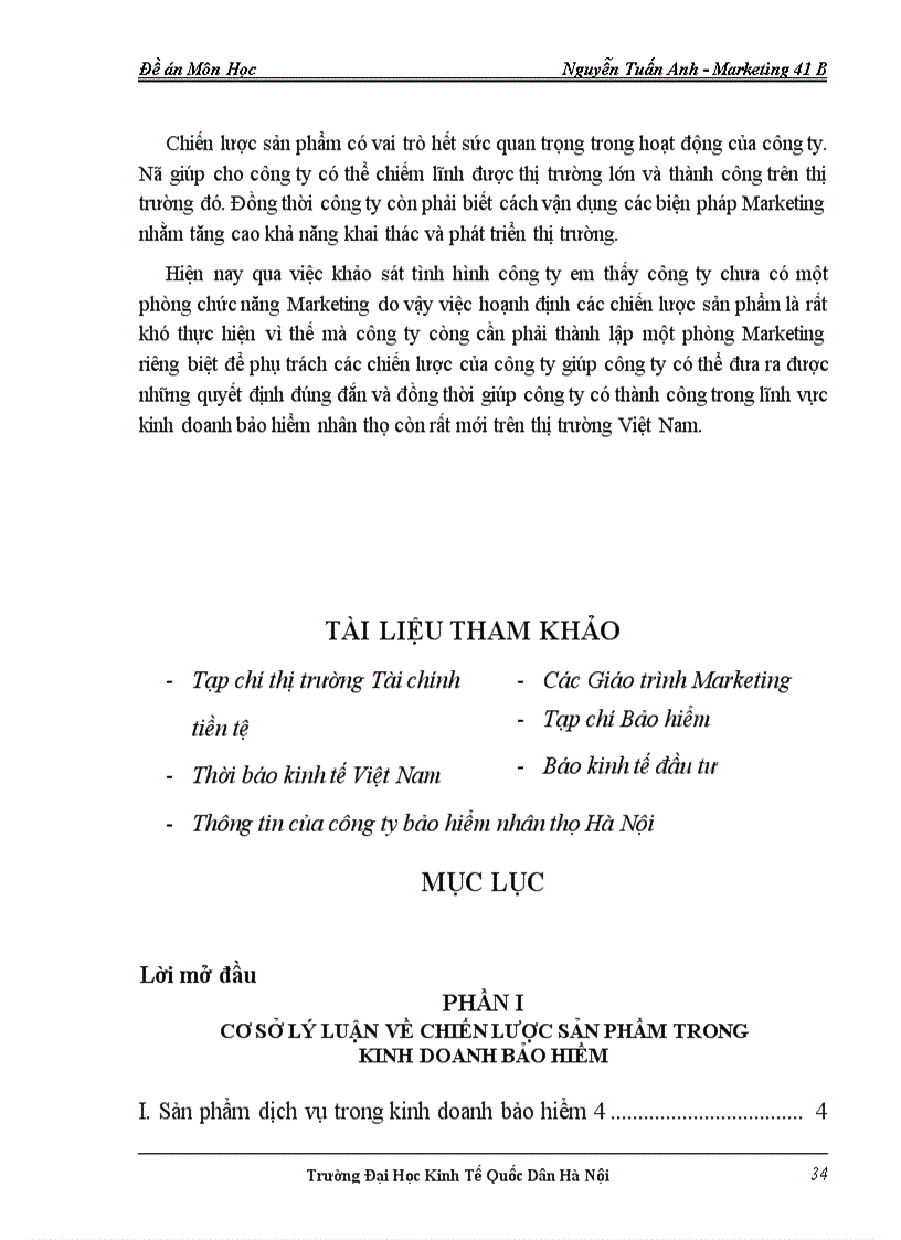 image for page Thực trạng và những giải pháp hoàn thiện chiến lược sản phẩm trong kinh doanh bảo hiểm tại công ty Bảo Việt