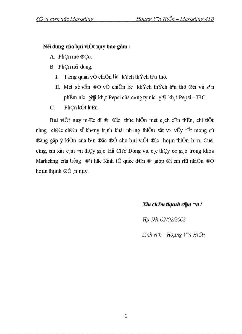 image for page Một số vấn đề về chiến lược xúc tiến bán đối với sản phẩm nước giải khát Pepsi của công ty nước giải khát Pepsi – IBC trên thị trường Hà Nộ