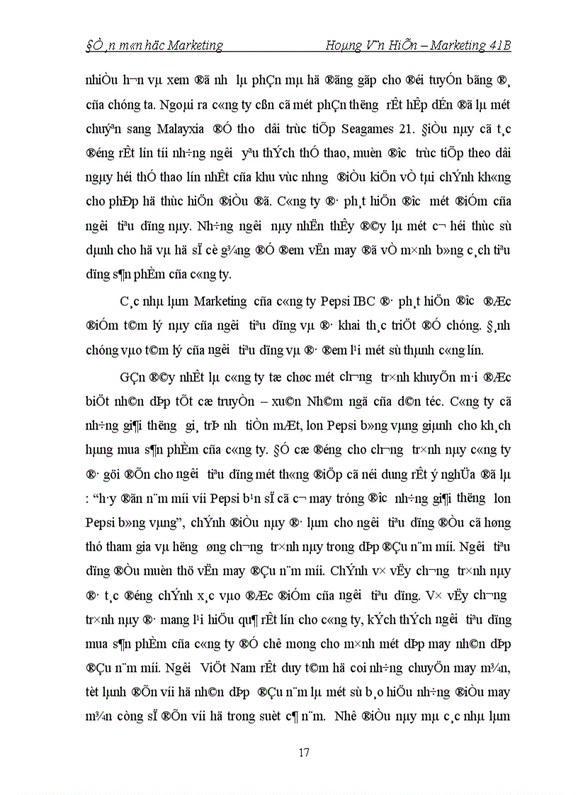 image for page Một số vấn đề về chiến lược xúc tiến bán đối với sản phẩm nước giải khát Pepsi của công ty nước giải khát Pepsi – IBC trên thị trường Hà Nộ