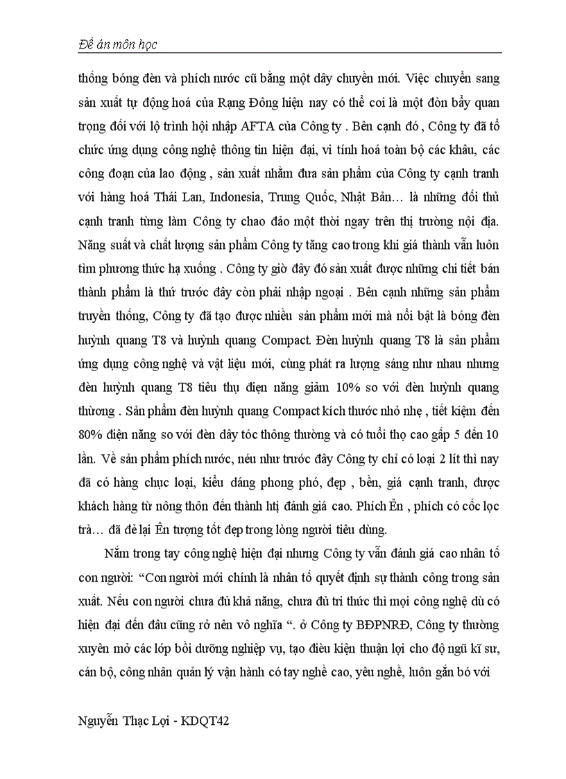 image for page Hội nhập afta,cơ hội và thách thức với công ty bóng đèn-phích nước rạng đông