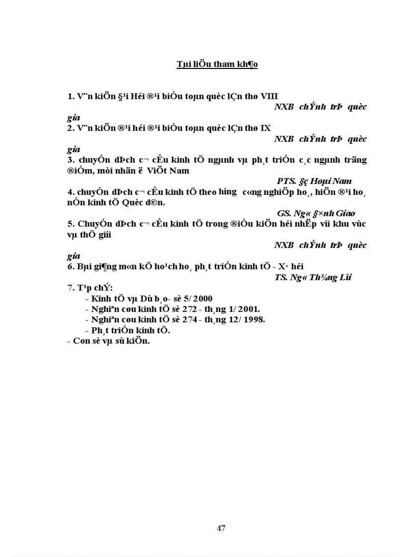image for page Kế hoạch chuyển dịch cơ cấu ngành kinh tế ở nước ta thời kỳ 2001 – 2005