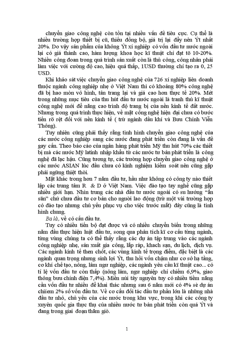 image for page Thực trạng vấn đề thu hút đầu tư trực tiếp nước ngoài ở Việt Nam hiện nay