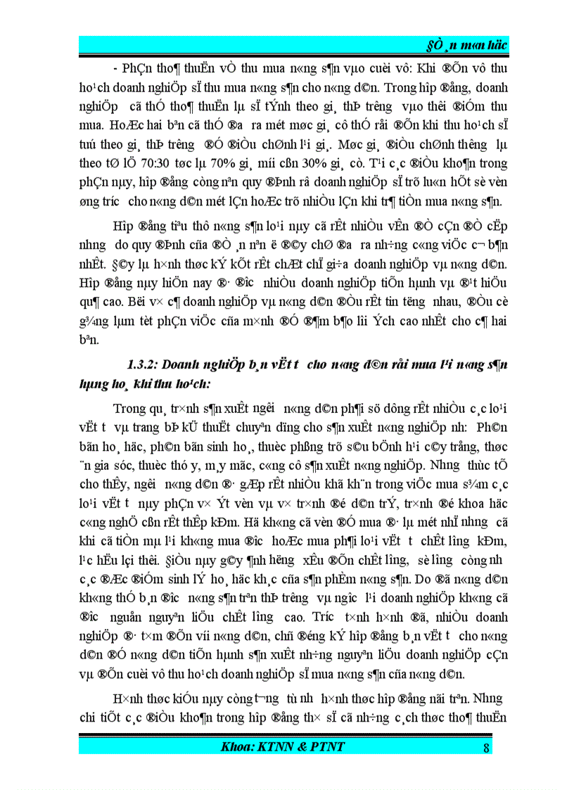 image for page Hợp đồng tiêu thụ nông sản theo tinh thần của Quyết định 80 của Thủ tướng chính phủ - Cơ sở lý luận và thực tiễn
