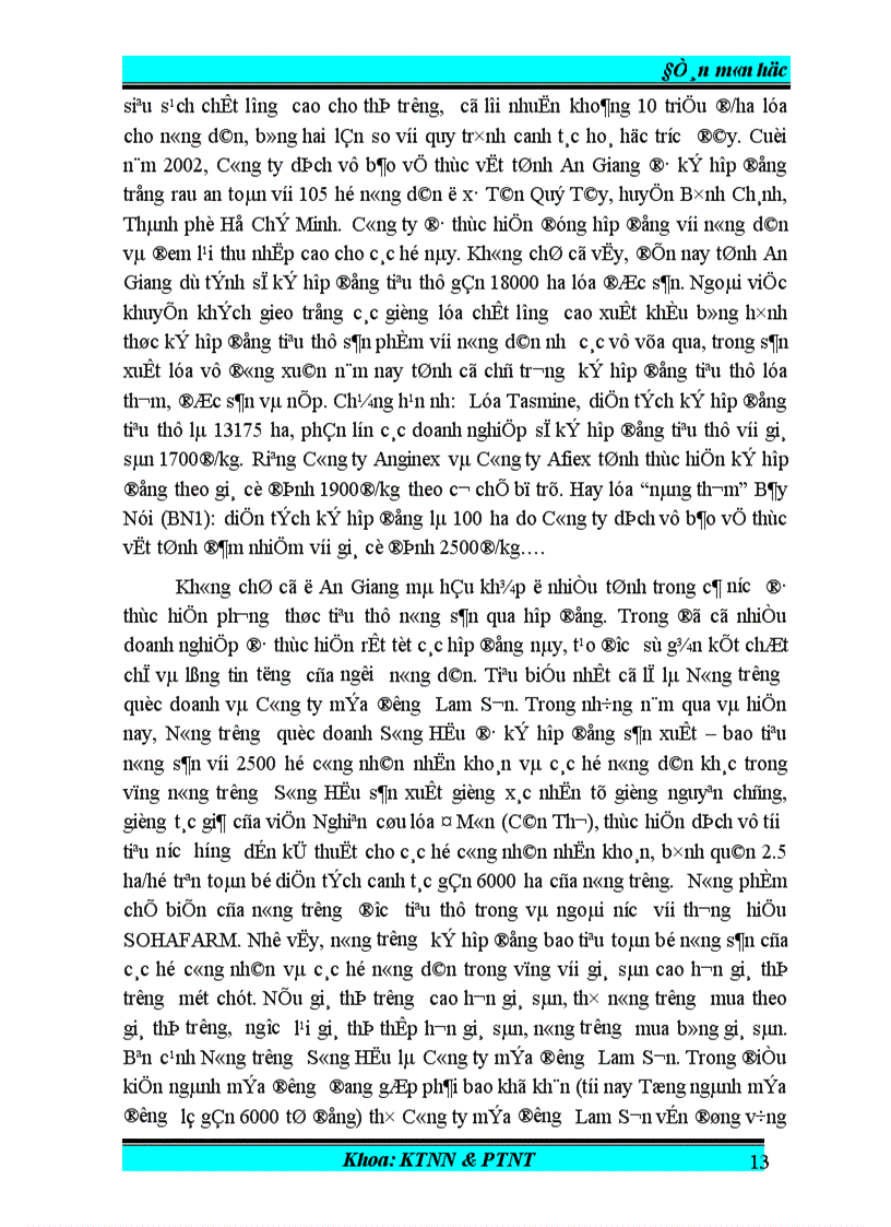 image for page Hợp đồng tiêu thụ nông sản theo tinh thần của Quyết định 80 của Thủ tướng chính phủ - Cơ sở lý luận và thực tiễn