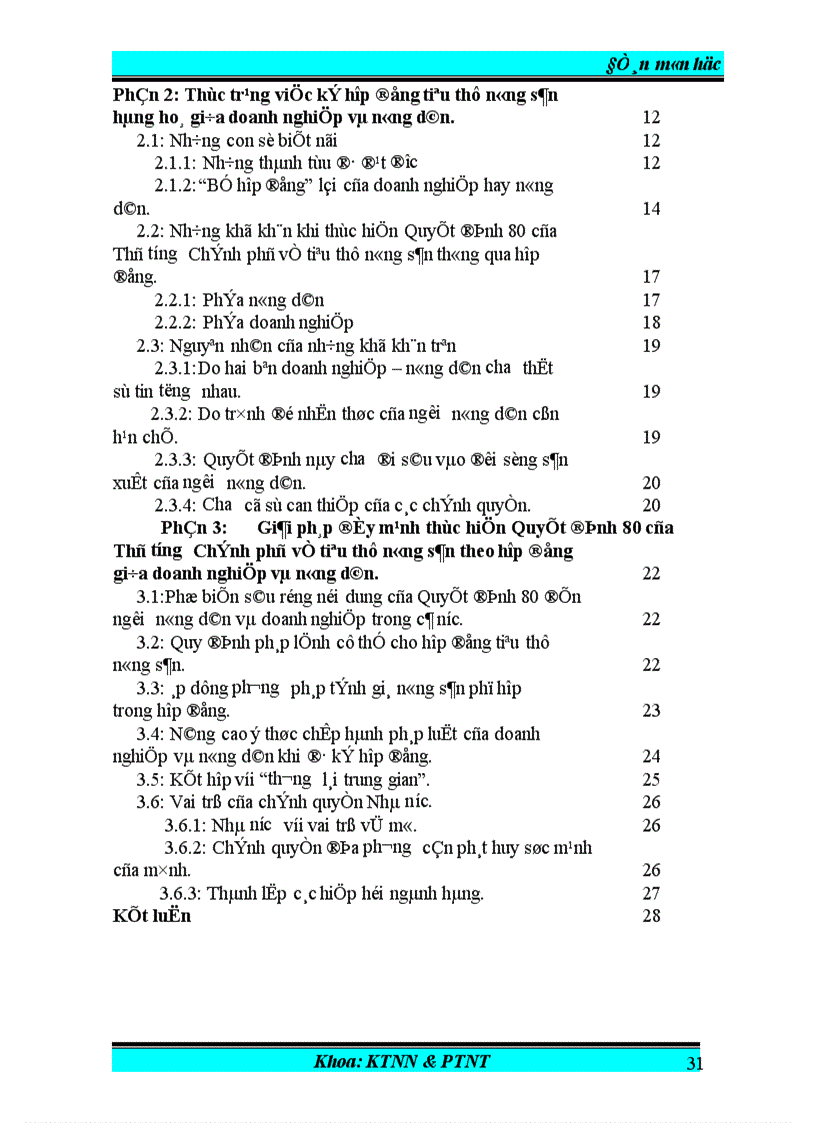 image for page Hợp đồng tiêu thụ nông sản theo tinh thần của Quyết định 80 của Thủ tướng chính phủ - Cơ sở lý luận và thực tiễn