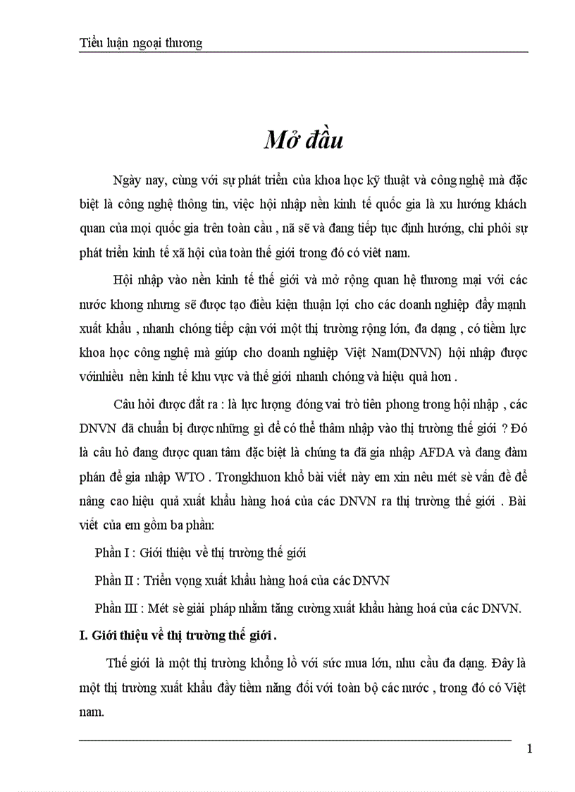 image for page Triển vọng xuất khẩu hàng hoá của các DNVN