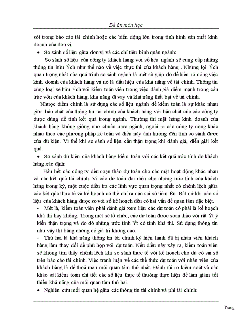 image for page Kĩ thuật phân tích trong thu thập bằng chứng kiểm toán trong kiểm toán tài chính