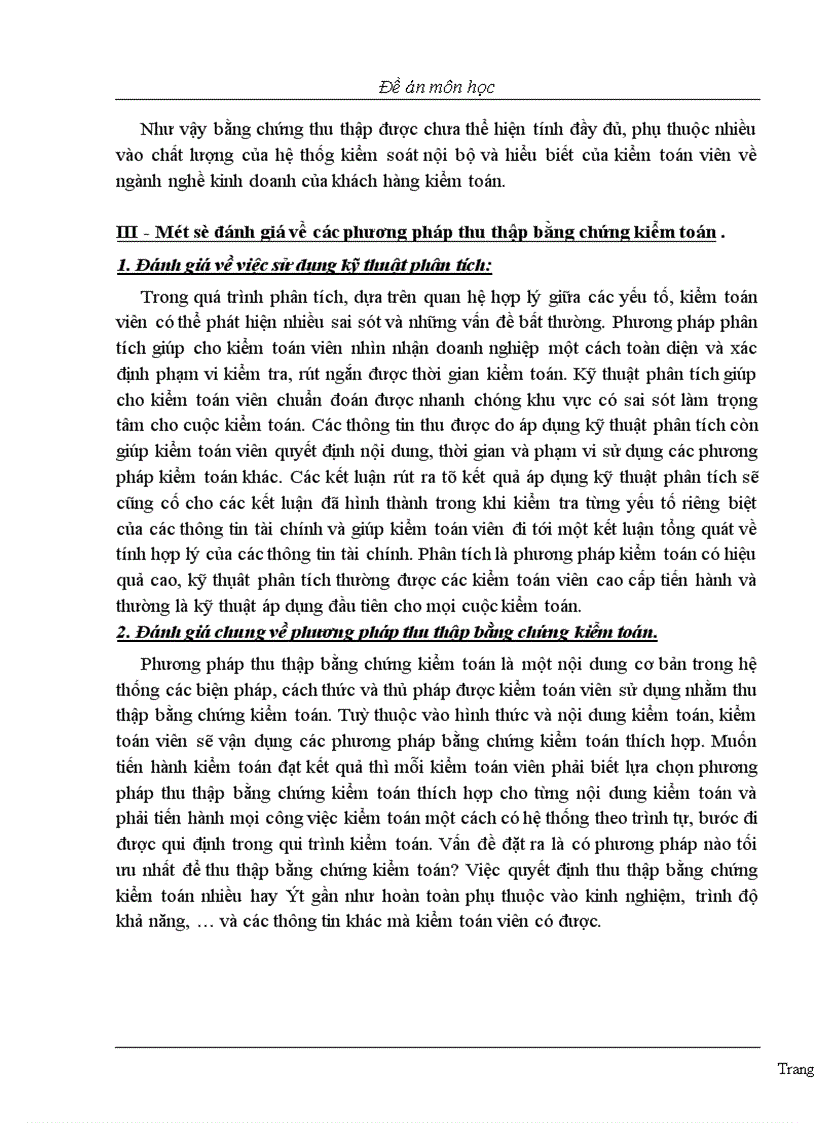 image for page Kĩ thuật phân tích trong thu thập bằng chứng kiểm toán trong kiểm toán tài chính