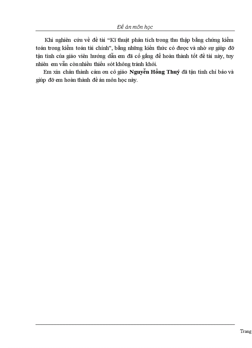 image for page Kĩ thuật phân tích trong thu thập bằng chứng kiểm toán trong kiểm toán tài chính