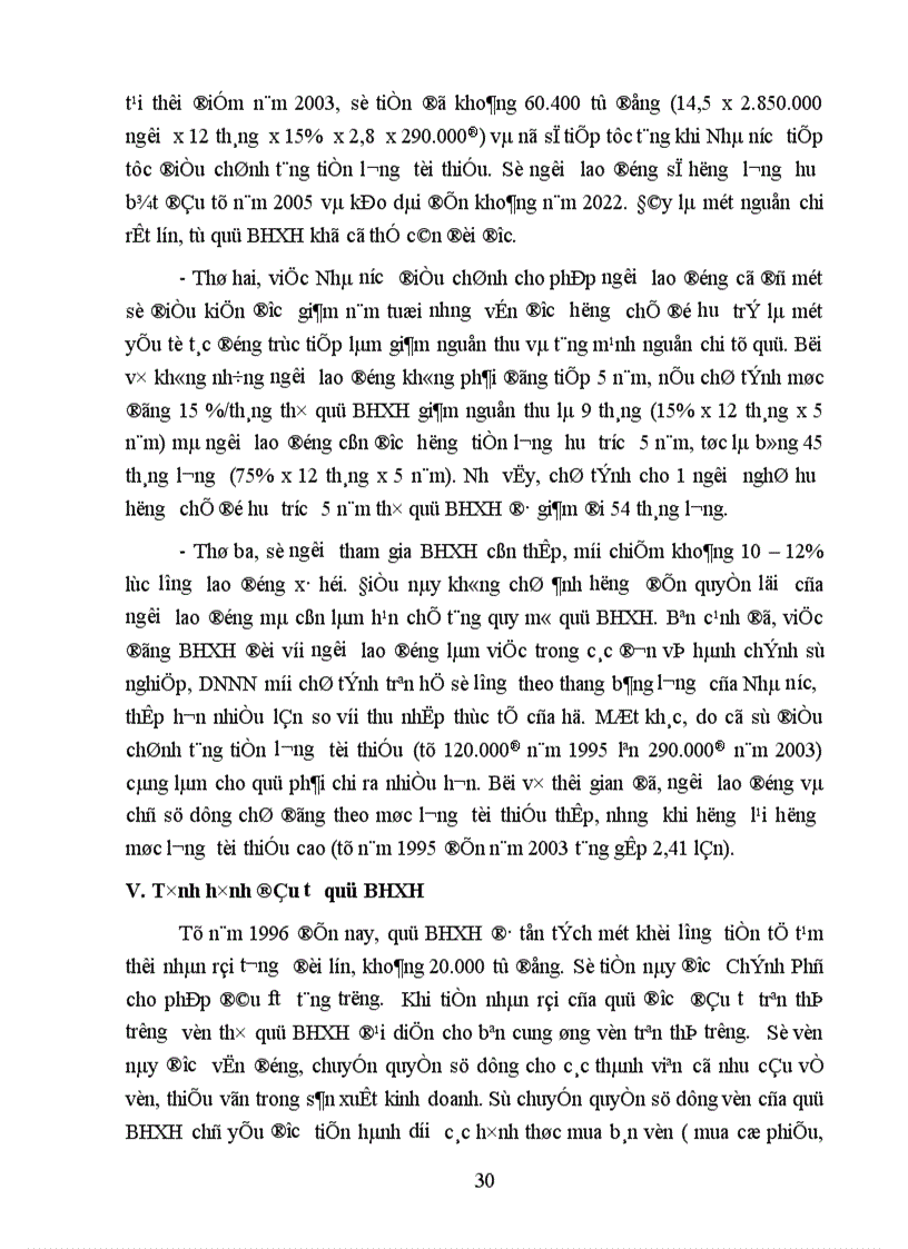 image for page Thực trạng quỹ BHXH tại Việt Nam hiện nay