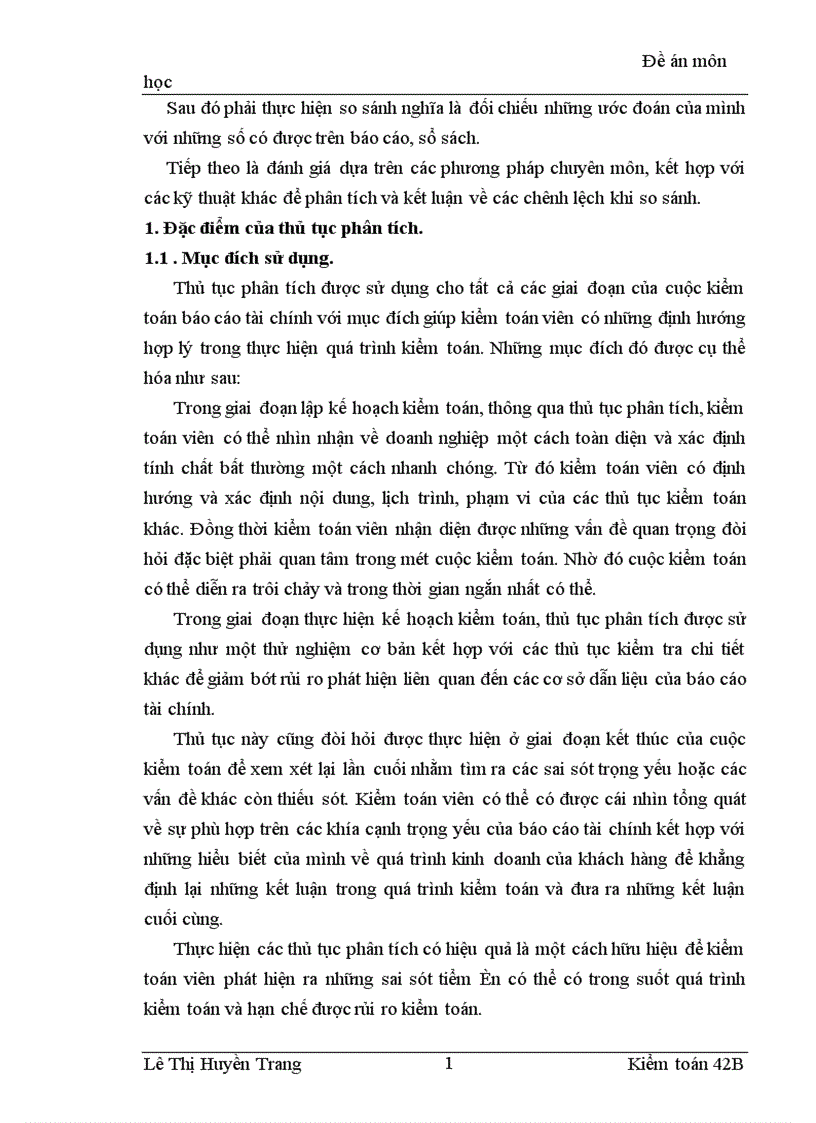 image for page Thủ tục phân tích và vận dụng thủ tục phân tích trong giai đoạn lập kế hoạch kiểm toán báo cáo tài chính