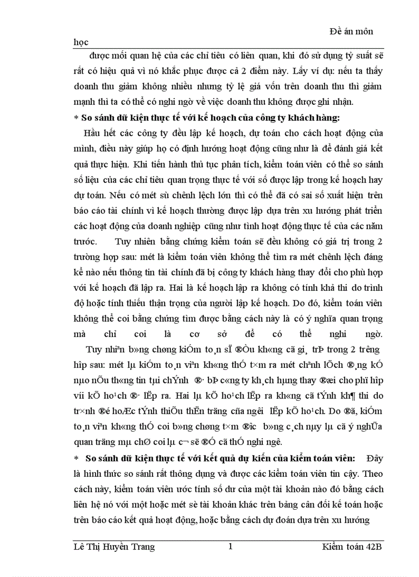 image for page Thủ tục phân tích và vận dụng thủ tục phân tích trong giai đoạn lập kế hoạch kiểm toán báo cáo tài chính