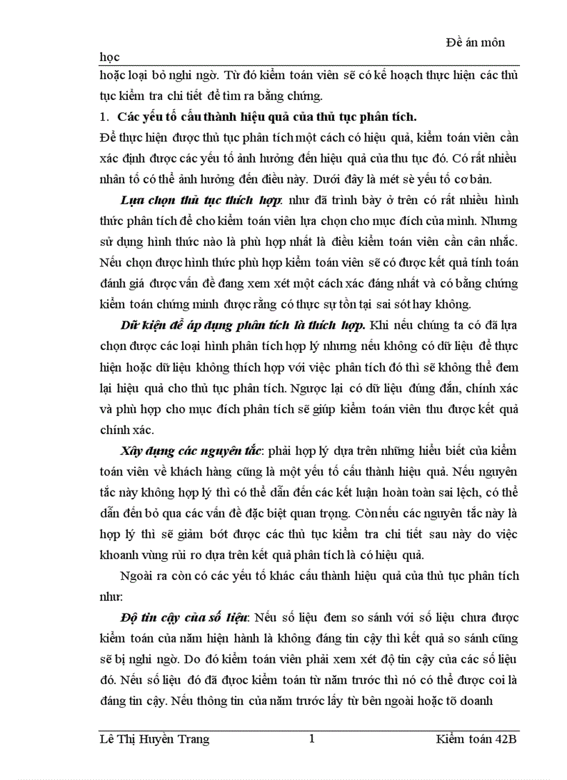 image for page Thủ tục phân tích và vận dụng thủ tục phân tích trong giai đoạn lập kế hoạch kiểm toán báo cáo tài chính