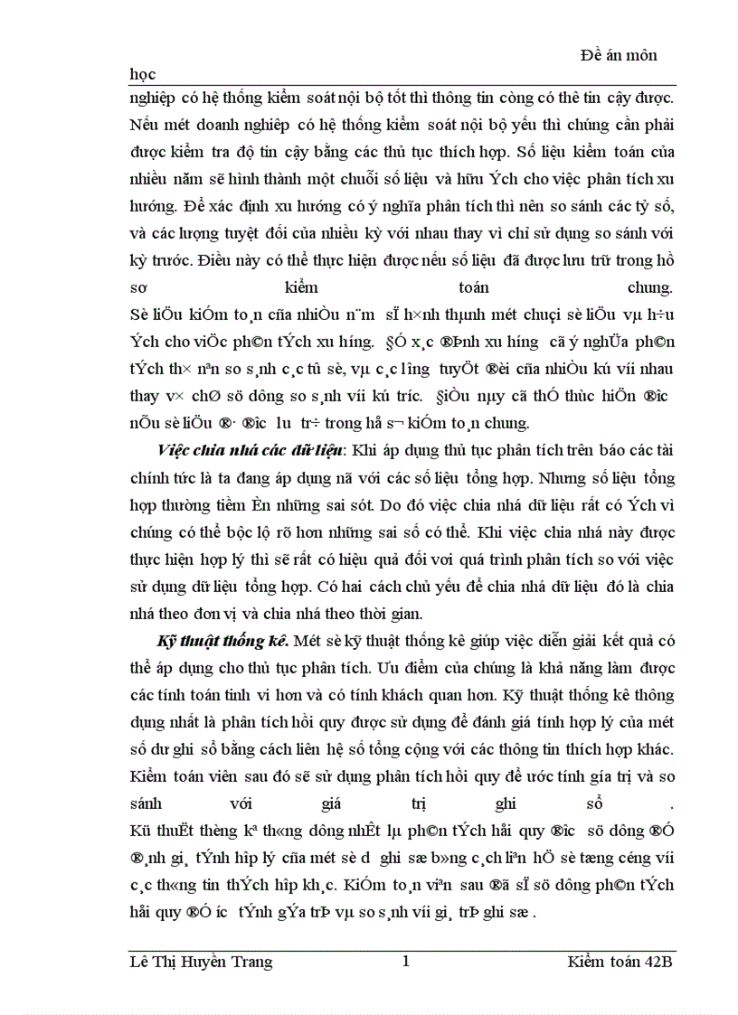 image for page Thủ tục phân tích và vận dụng thủ tục phân tích trong giai đoạn lập kế hoạch kiểm toán báo cáo tài chính