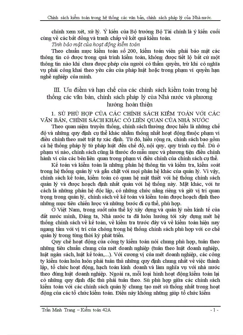 image for page Chính sách kiểm toán trong hệ thống các văn bản, chính sách pháp lý của Nhà nước