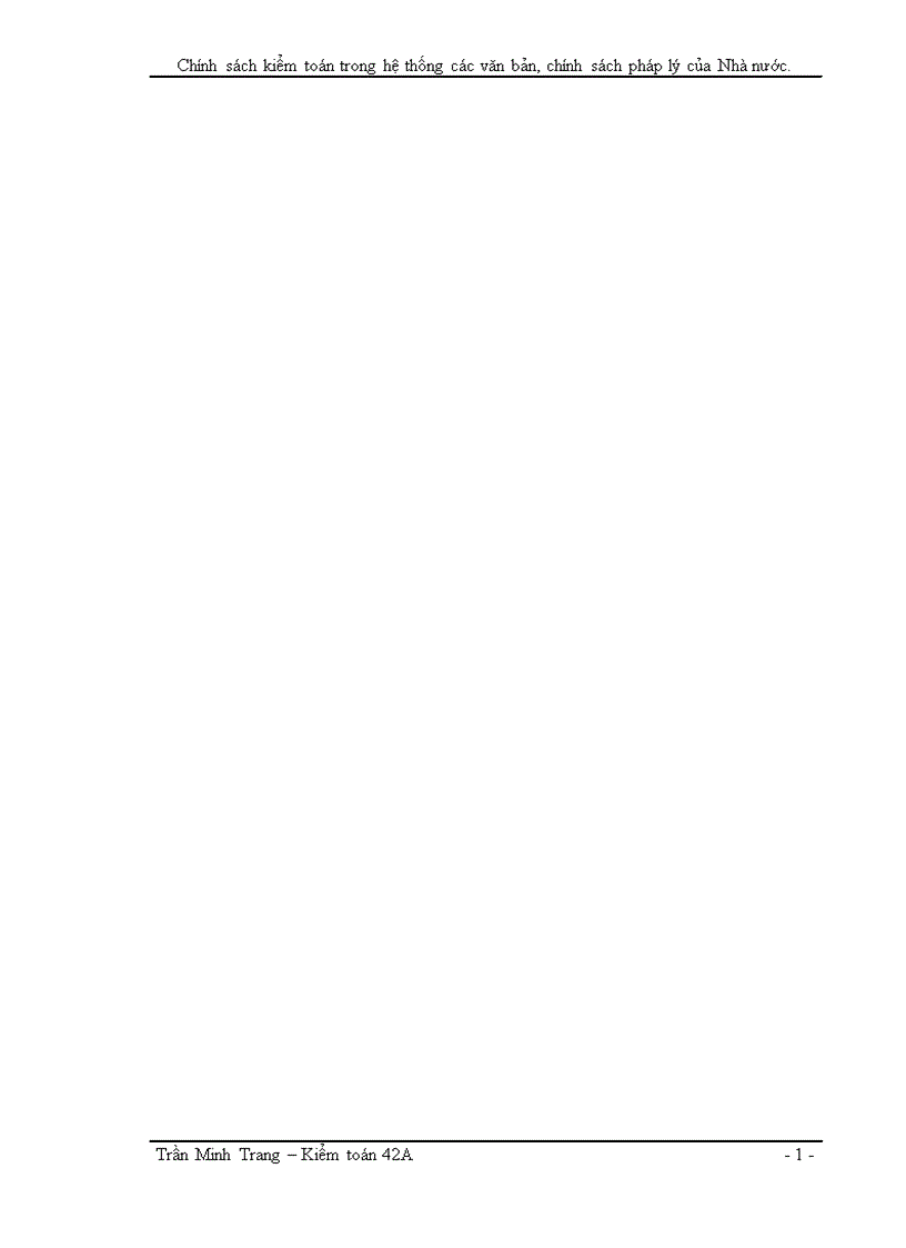 image for page Chính sách kiểm toán trong hệ thống các văn bản, chính sách pháp lý của Nhà nước
