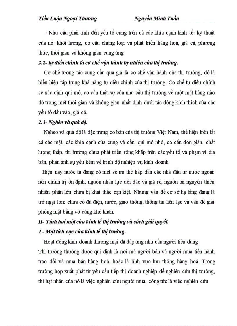 image for page Thị trường và tính hai mặt của nền kinh tế thị thường, những giải pháp để khắc phục mặt tiêu cực của nó