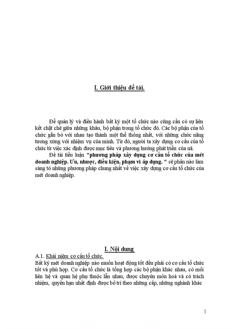 image for page Phương pháp xây dựng cơ cấu tổ chức của một doanh nghiệp