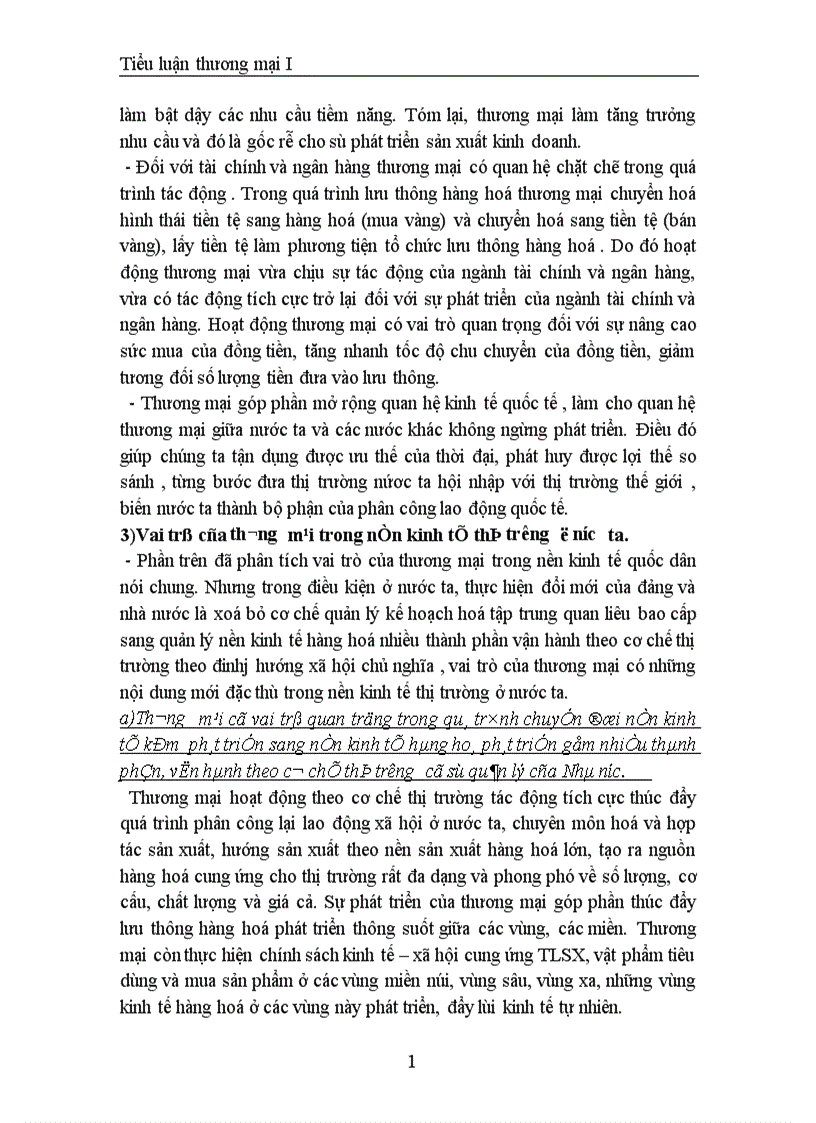 image for page Vị trí vai trò của nghành thương mại trong sự phát triển nền kinh tế thị trường theo định hướng xã hội chủ nghĩa