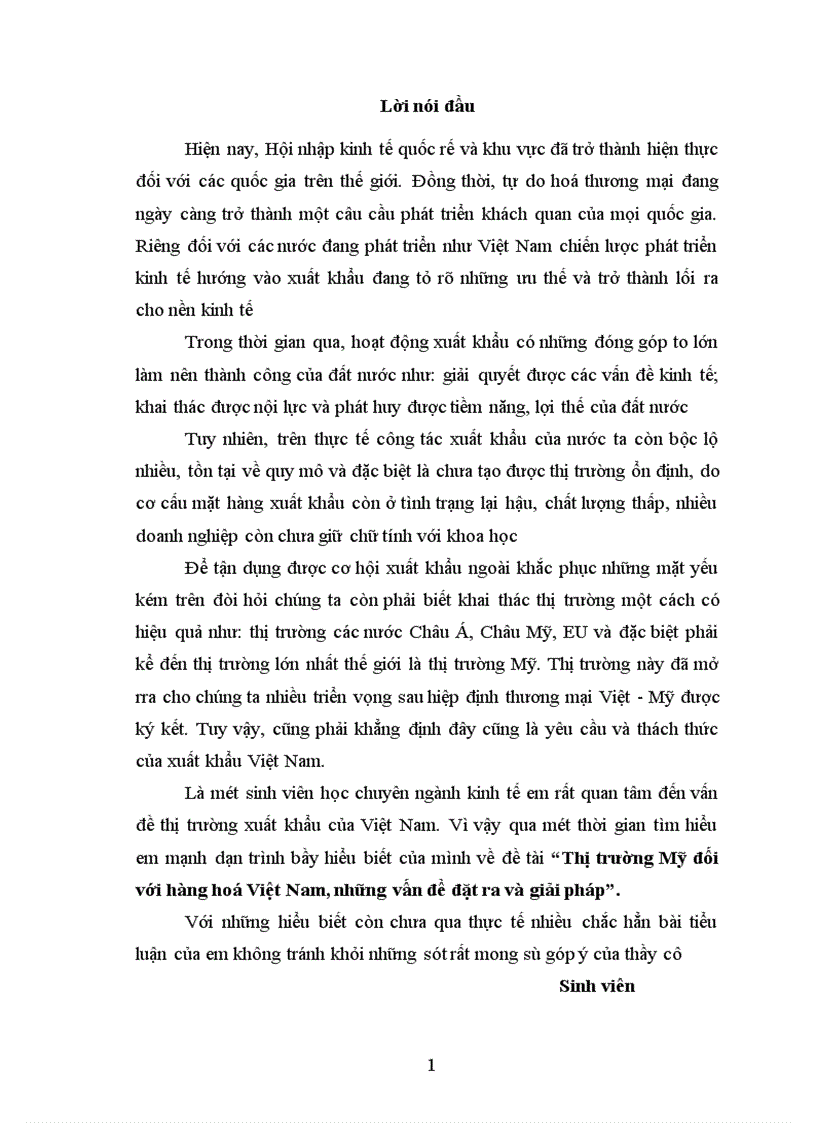 image for page Thị trường Mỹ đối với hàng hoá Việt Nam, những vấn đề đặt ra và giải pháp