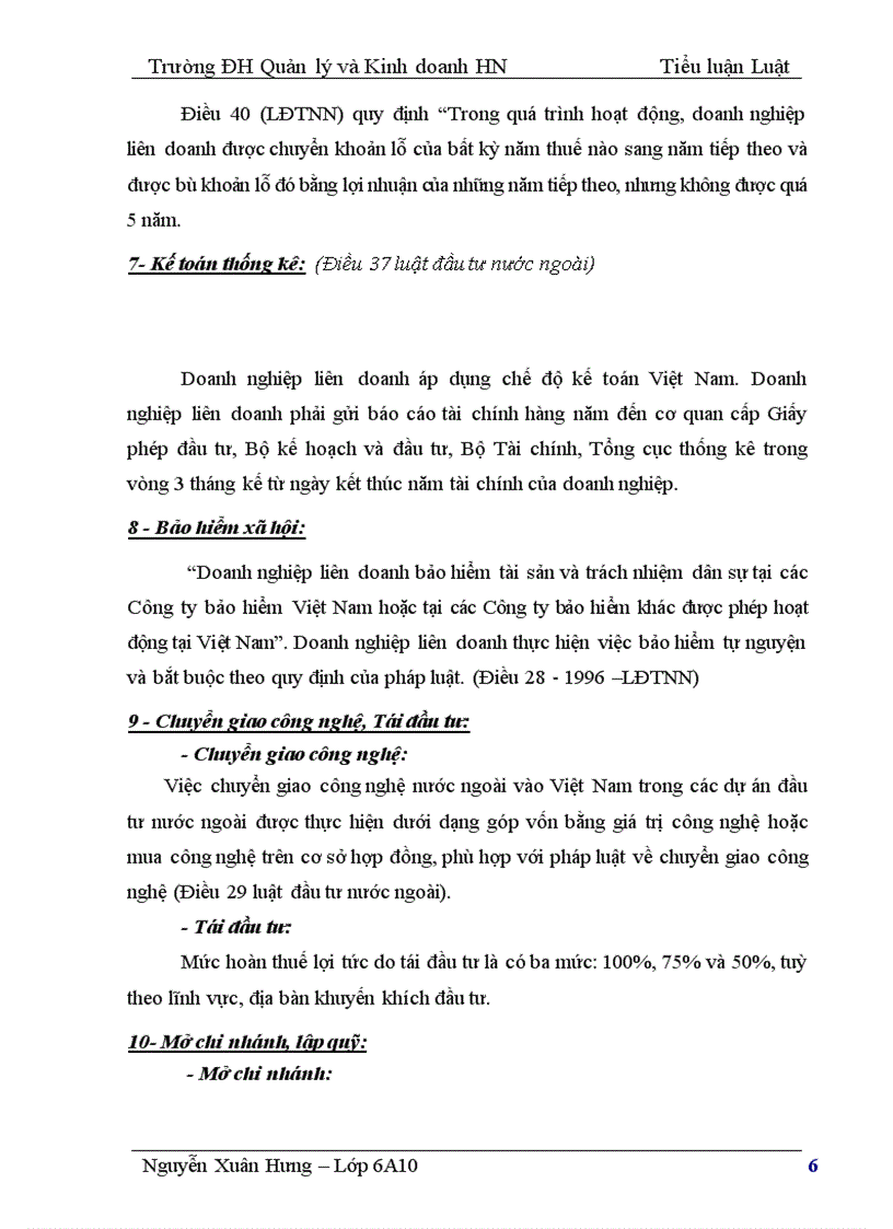 image for page Quyền và nghĩa vụ của doanh nghiệp liên doanh.