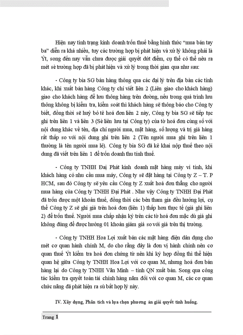 image for page Xử lý tình huống khai man trốn thuế trong kinh doanh của doanh nghiệp tư nhân xăng dầu BK