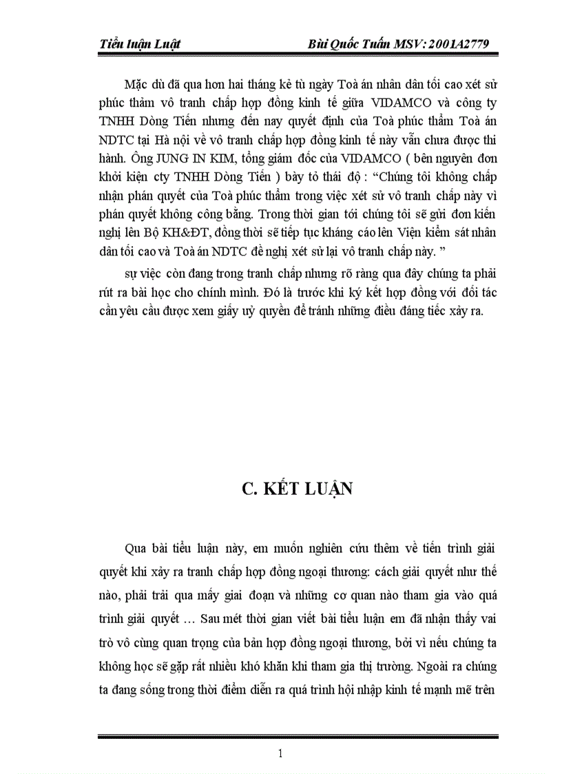 image for page Phân tích cách giải quyết xung đột pháp luật khi có tranh chấp về hợp đồng mua bán ngoại thương.