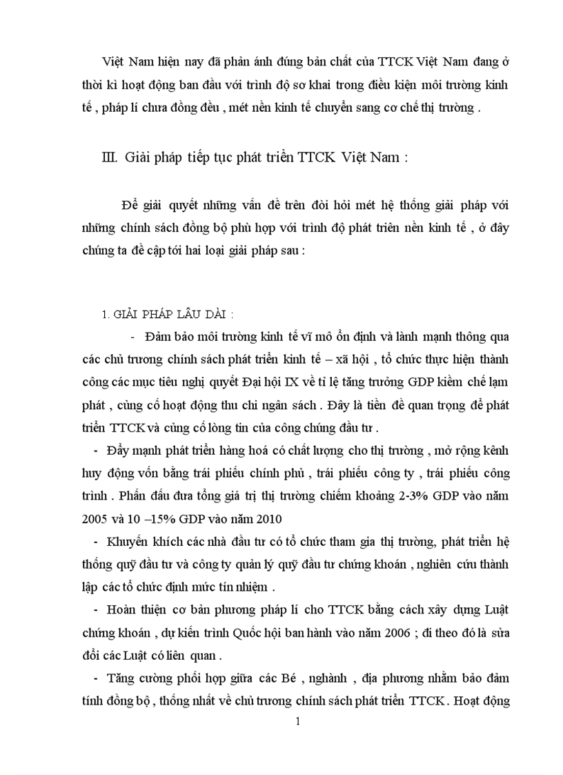image for page TTCK Việt Nam trong những năm hoạt động và giải pháp tiếp tục phát triển
