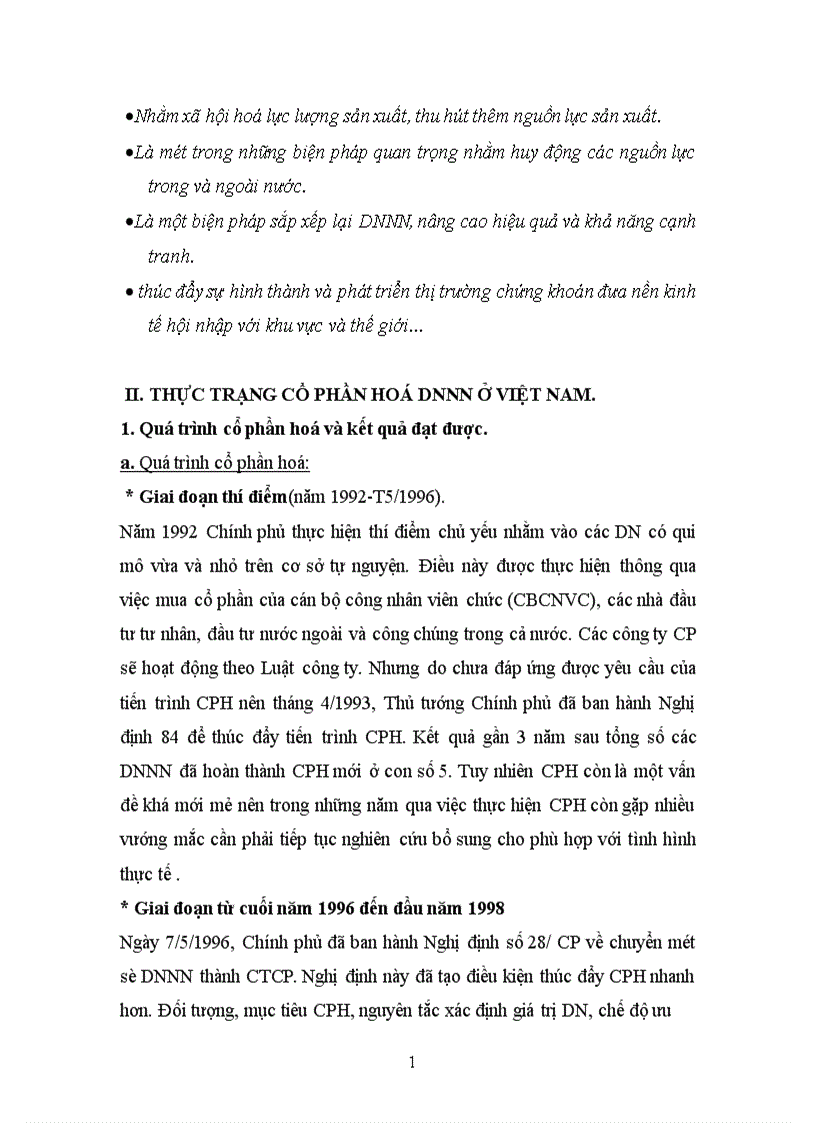 image for page Quá trình cổ phần hoá doanh nghiệp nhà nước ở Việt Nam. Tình hình cổ phần hoá doanh nghiệp nhà nước ở Bộ thương mại