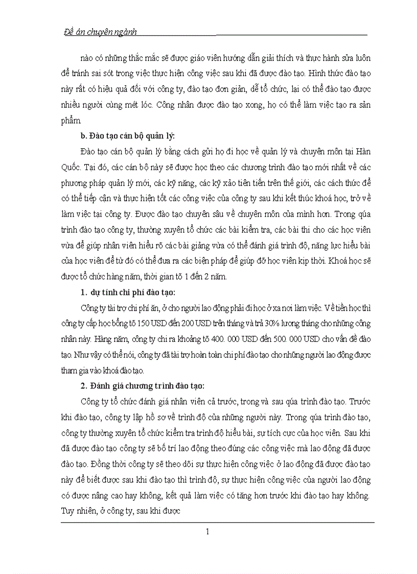 image for page Thực trạng công tác đào tạo và phát triển của công ty TNHH Điện tử Daewoo-Hanel