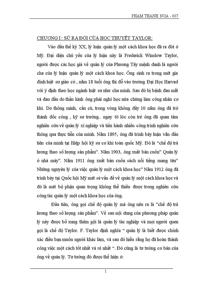 image for page Những yếu tố tích cực và hạn chế của thuyết quản lý theo khoa học của Taylor và vận dụng vào điều kiện Việt Nam