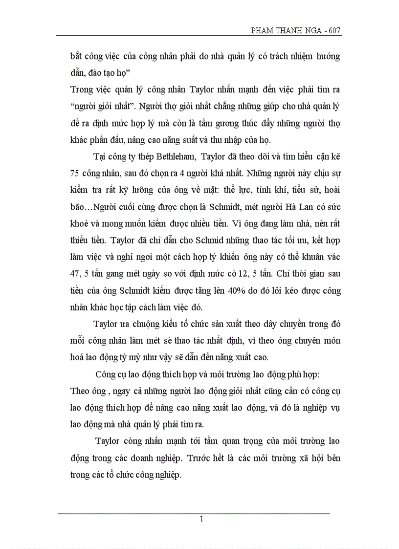 image for page Những yếu tố tích cực và hạn chế của thuyết quản lý theo khoa học của Taylor và vận dụng vào điều kiện Việt Nam